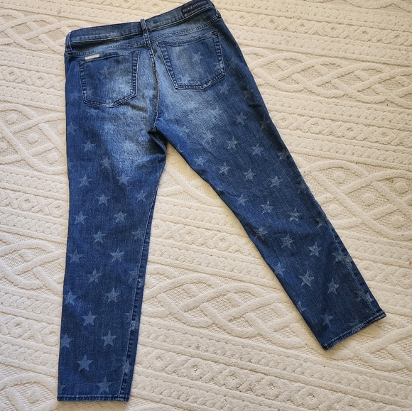 STAR  Patterned Blue Jeans - Picture 13 of 15